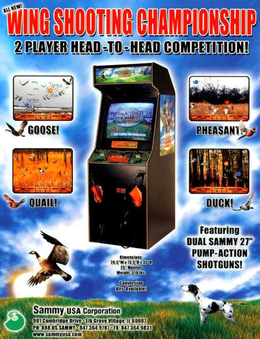 Wing Shooting Championship V2.00 Arcade Game Cover